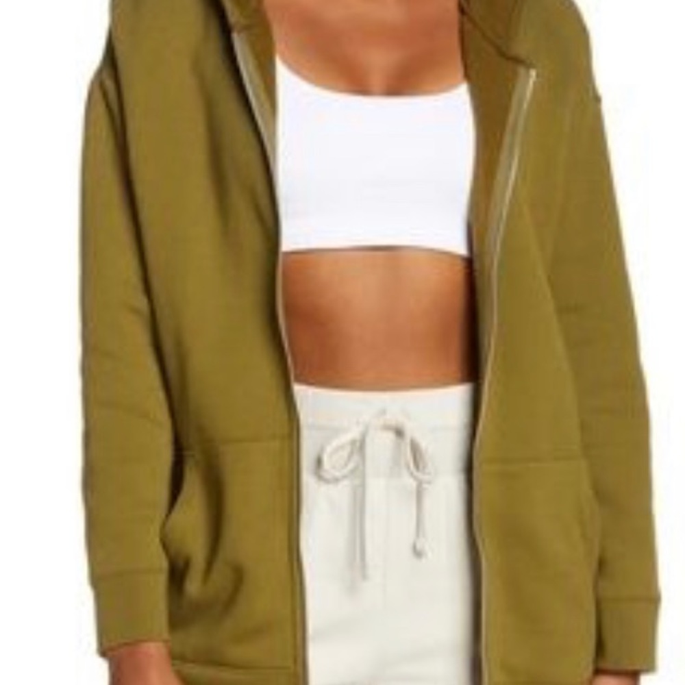 Madewell MWL butter soft full zip hoodie, M